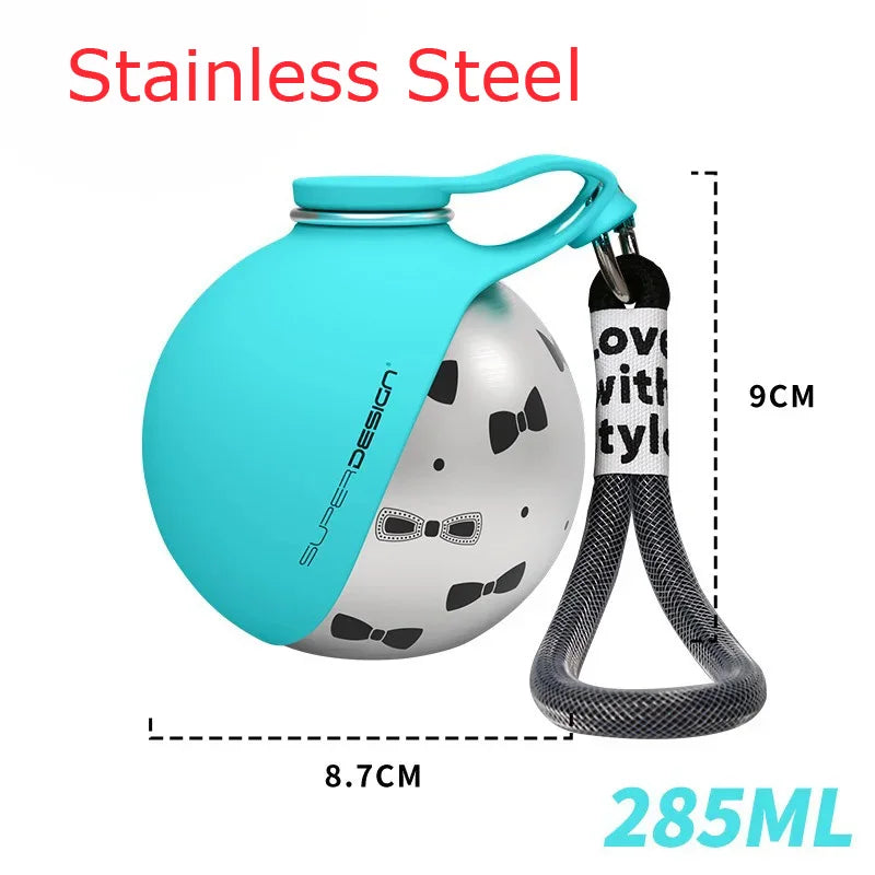 Portable 285ml Dog Water Bottle – Travel Drink Dispenser & Bowl 🐶💧