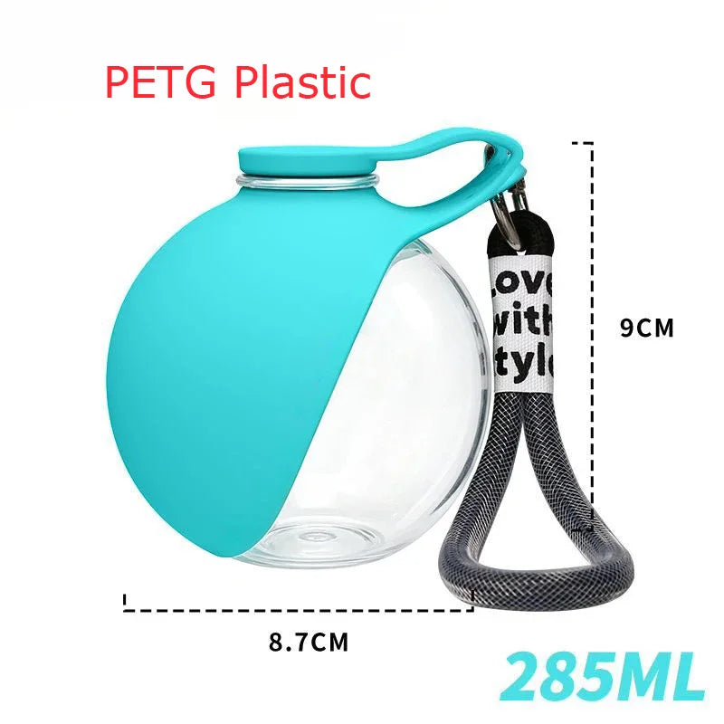 Portable 285ml Dog Water Bottle – Travel Drink Dispenser & Bowl 🐶💧