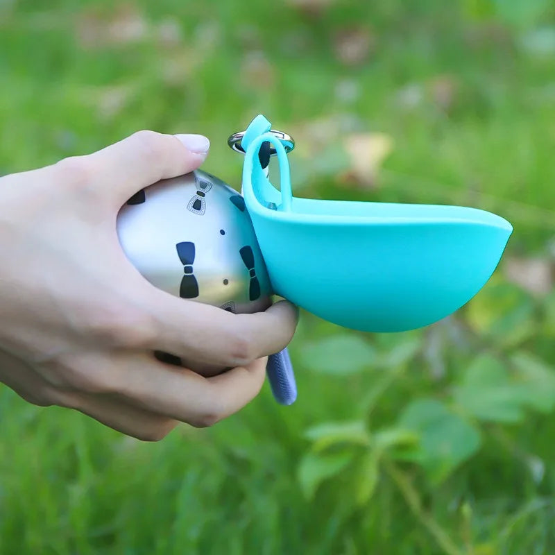 Portable 285ml Dog Water Bottle – Travel Drink Dispenser & Bowl 🐶💧