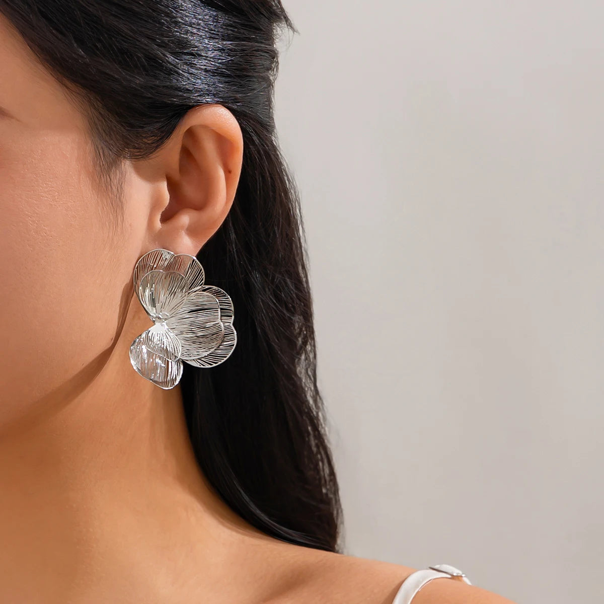 Elegant Gold Blossom Studs